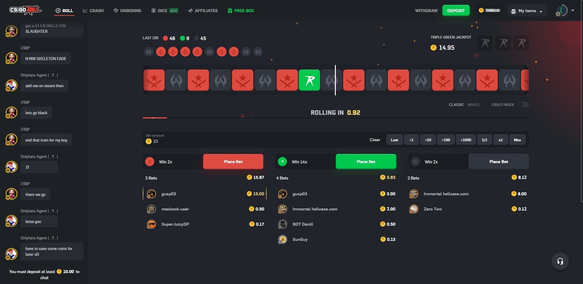 CSGORoll Roulette