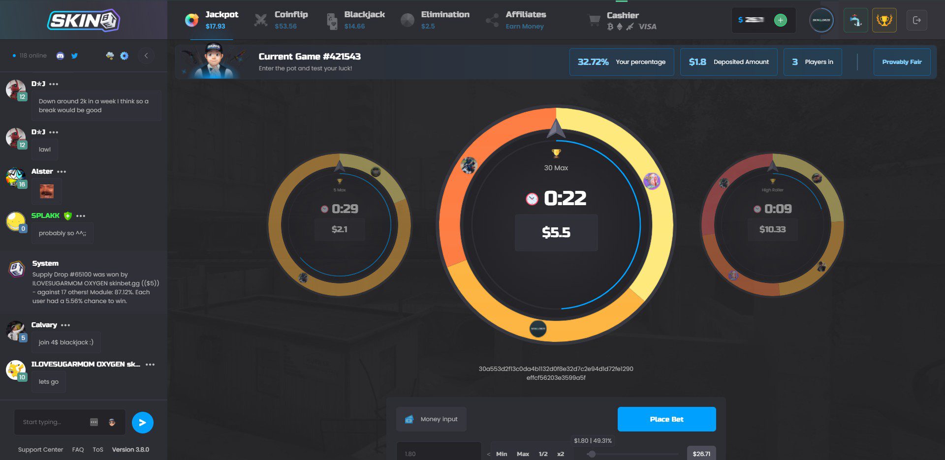 SkinBet Jackpot Gamemode