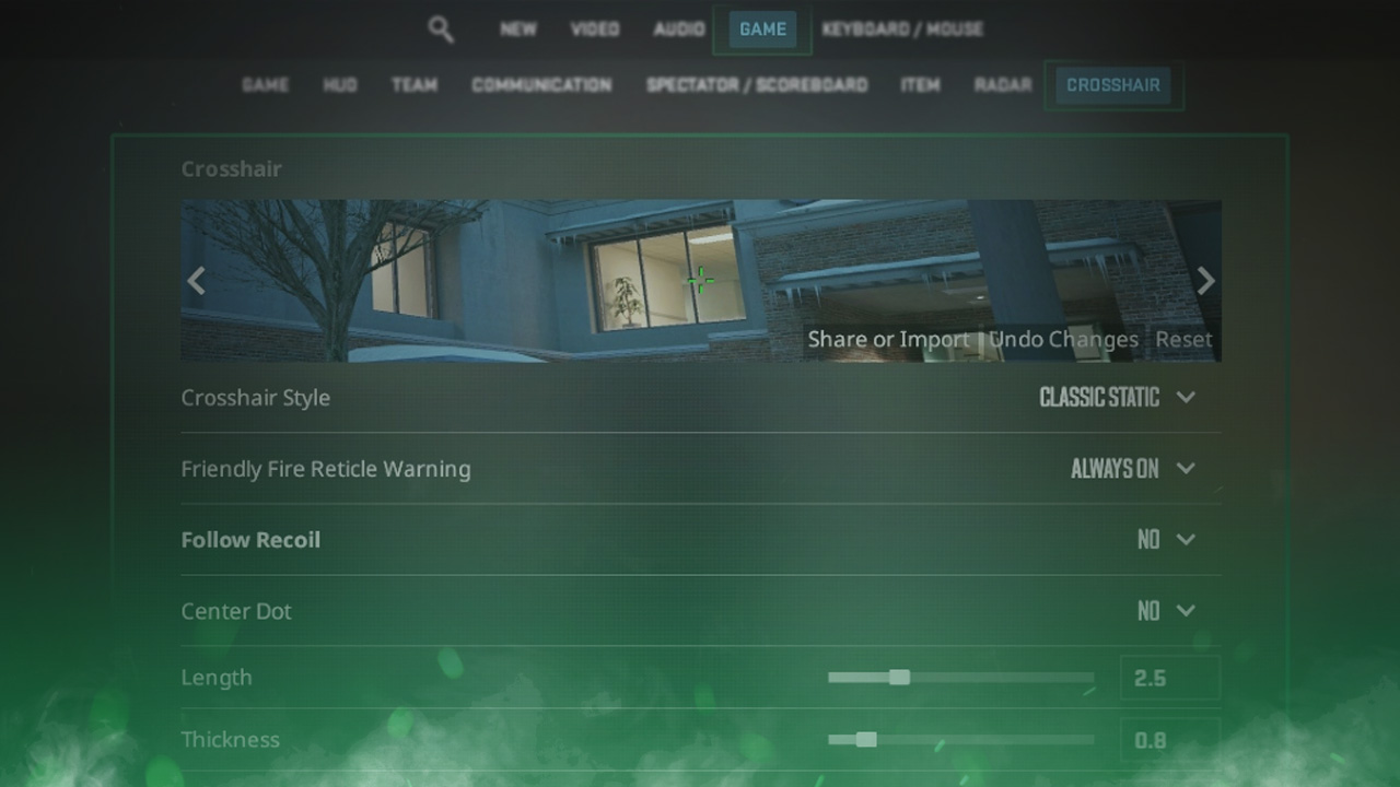 How to Change or Customize a Crosshair in CS2