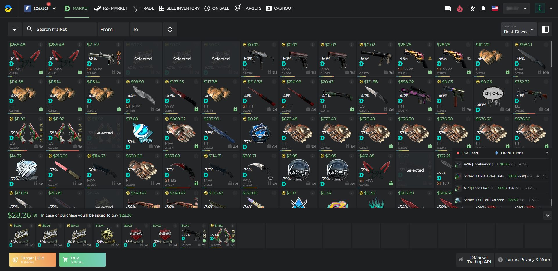 DMarket CSGO Skin Marketplace
