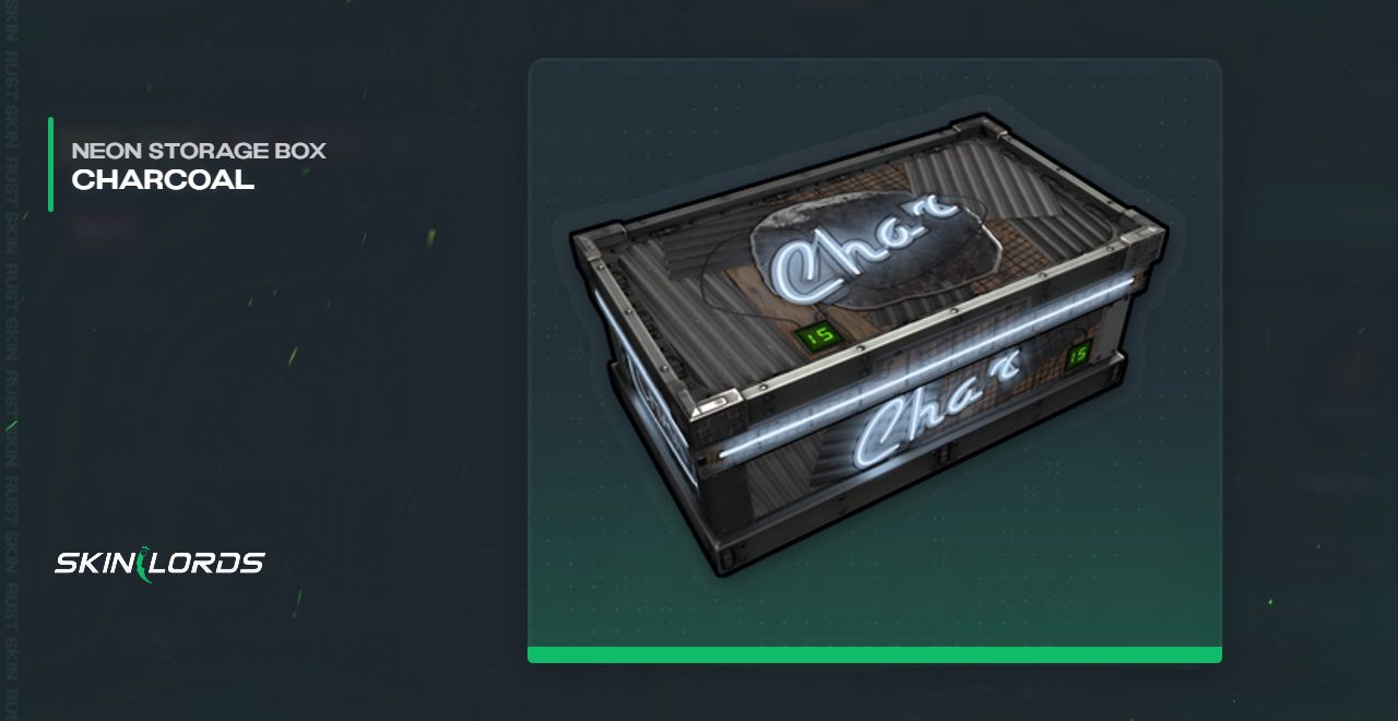 Neon Charcoal Storage Box