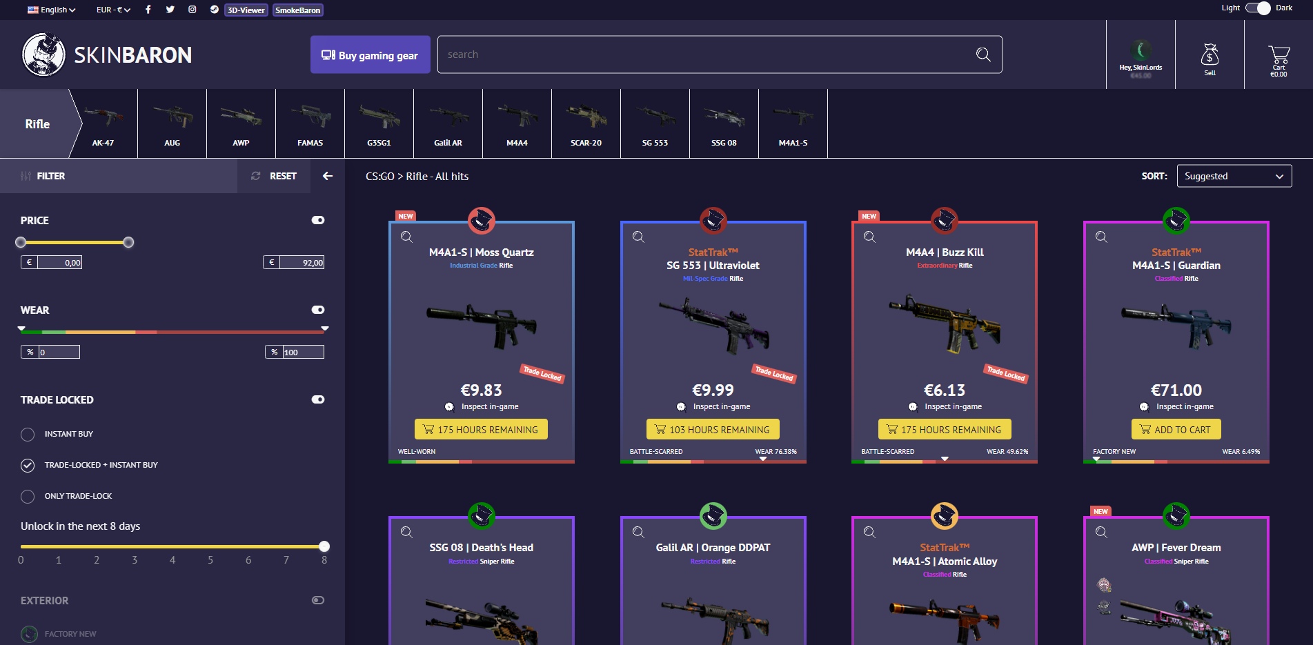 SkinBaron Market Rifle Skins