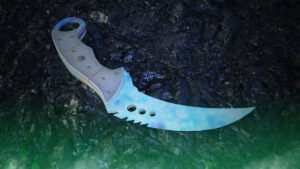 Talon Knife Case Hardened | All Blue Gem Seeds