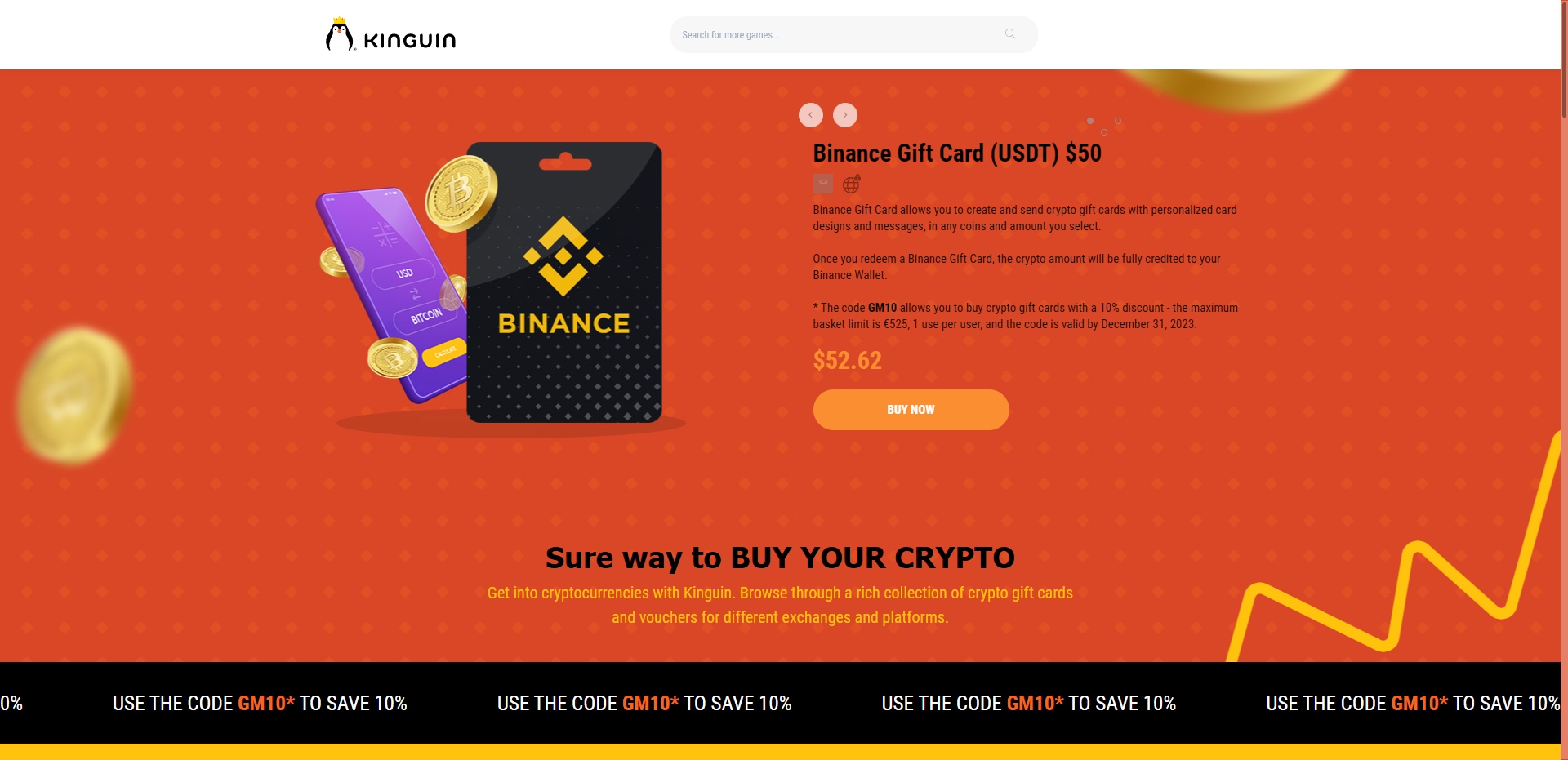 Kinguin Binance Giftcard