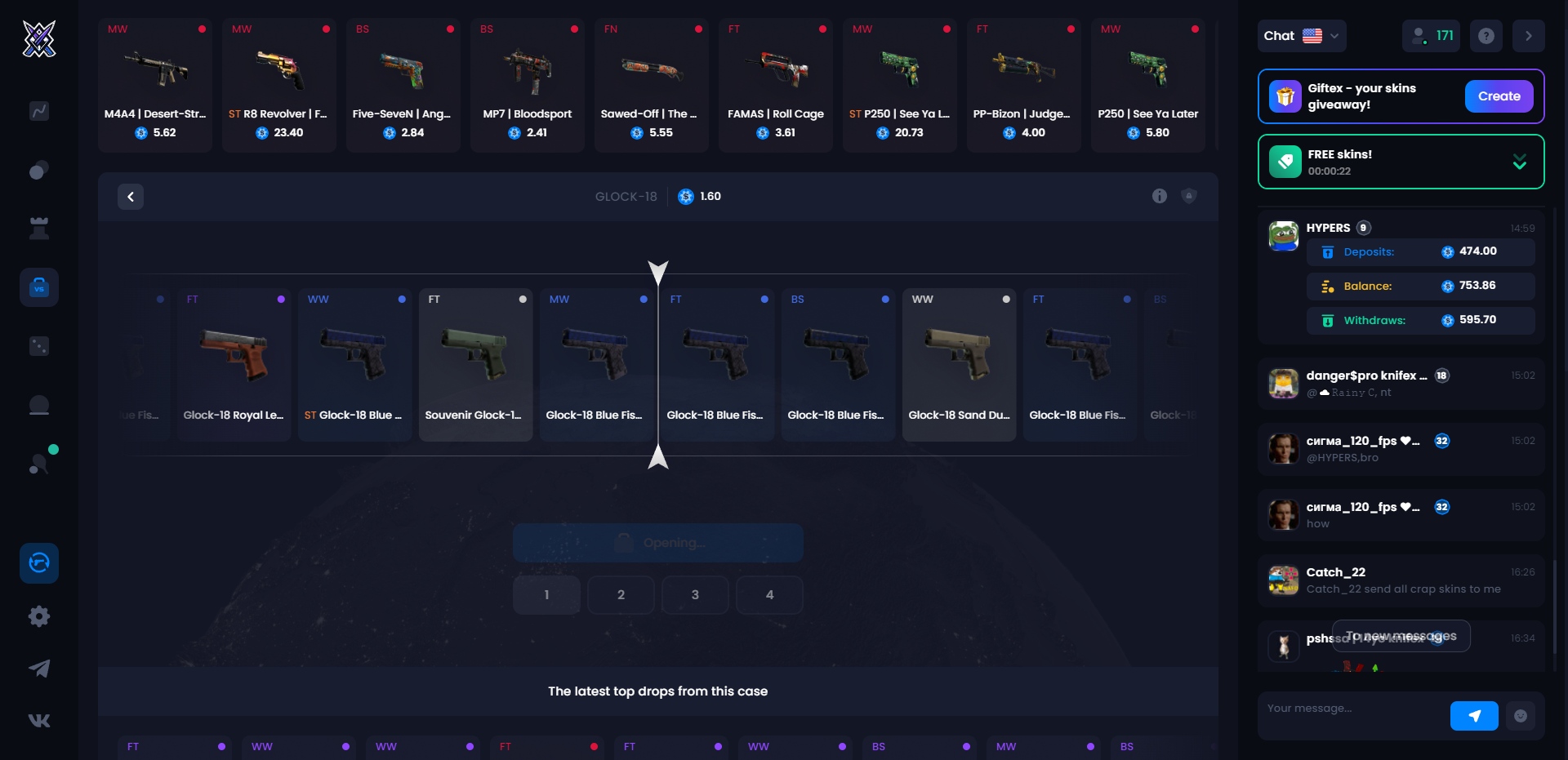KnifeX Glock-18 Case Opening