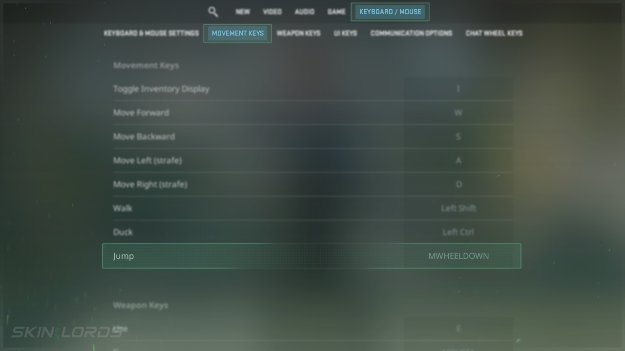 Scrollwheel Jump CS2 Settings