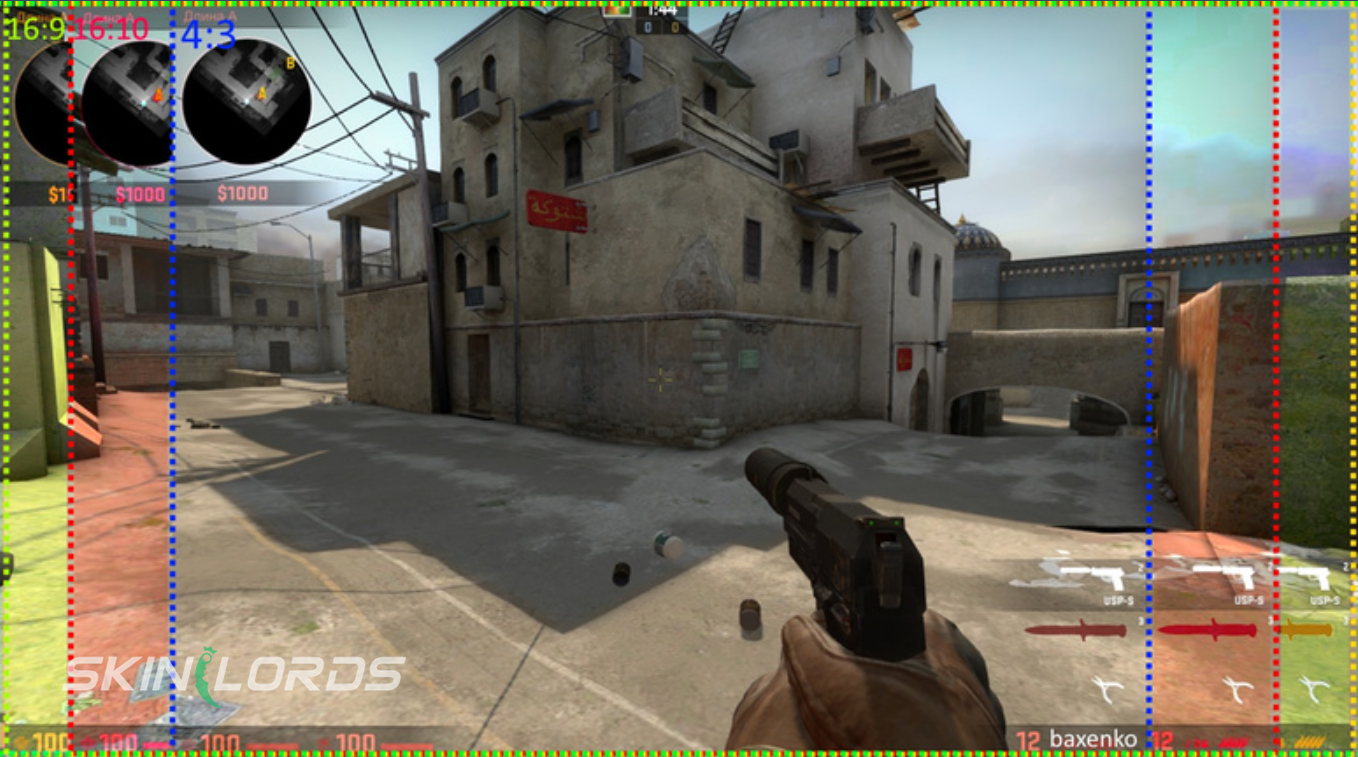 cs2 aspect ratio border comparison