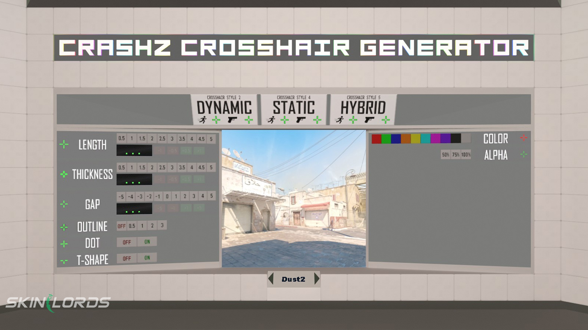 cs2 crosshair generator workshop map
