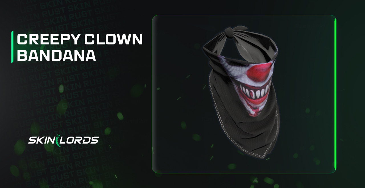 rust creepy clown bandana