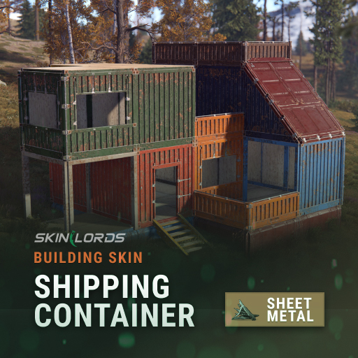 rust shipping container building skin
