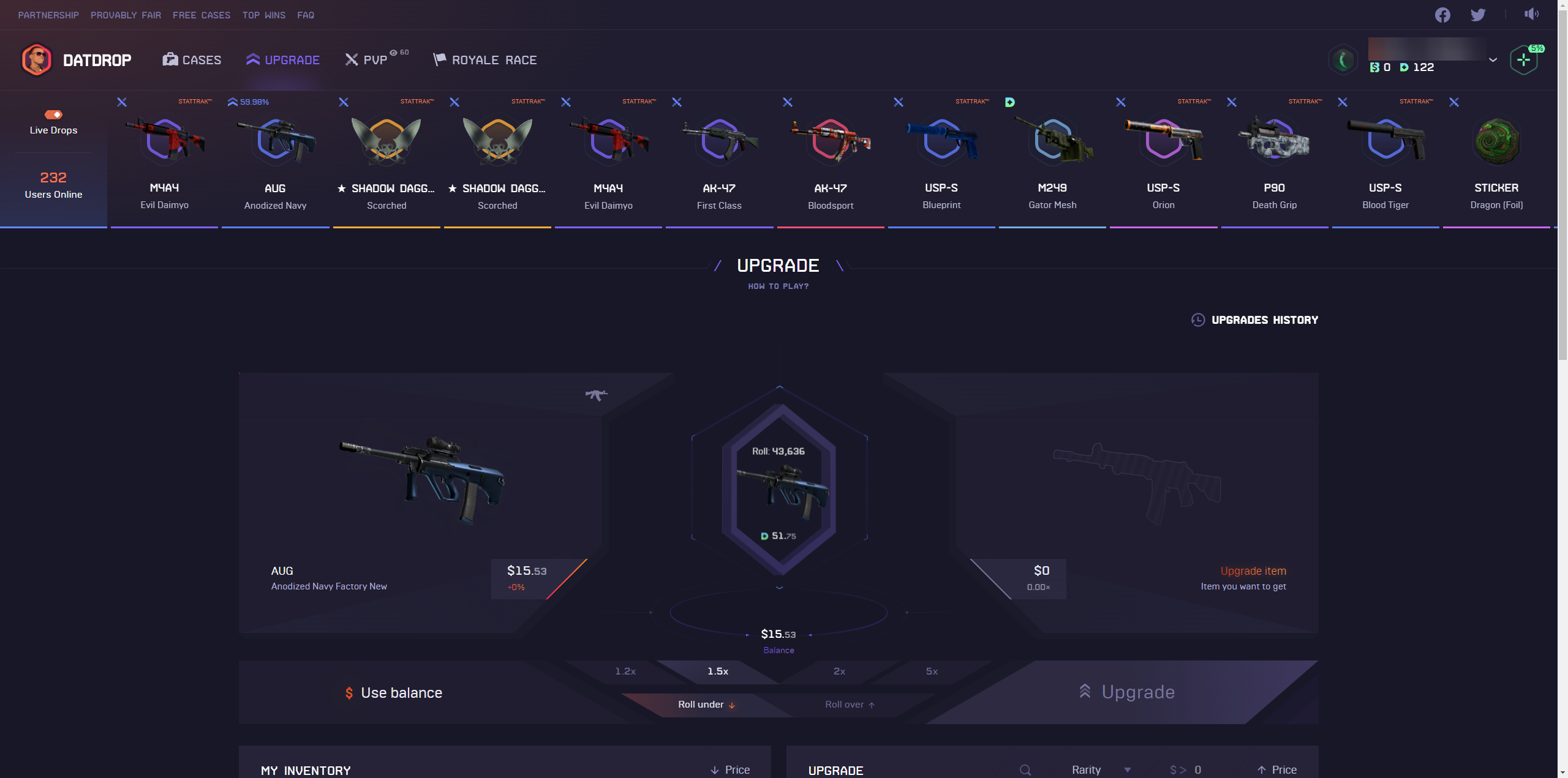 DatDrop Upgrade Win