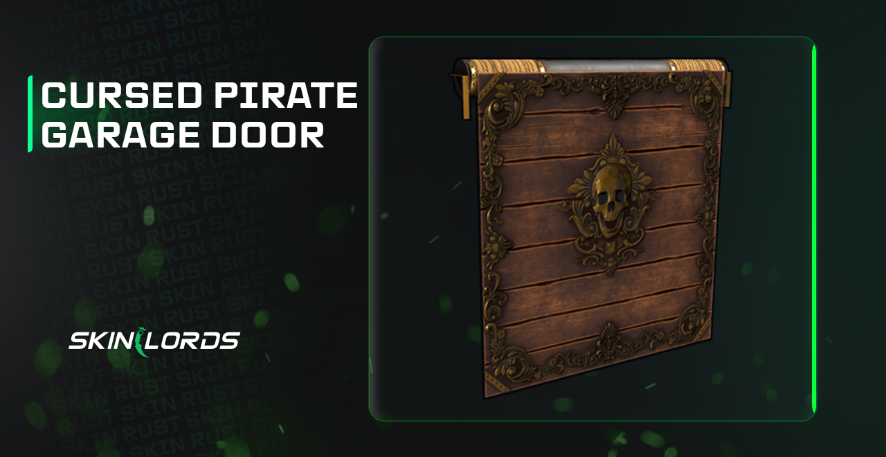 rust cursed pirate garage door
