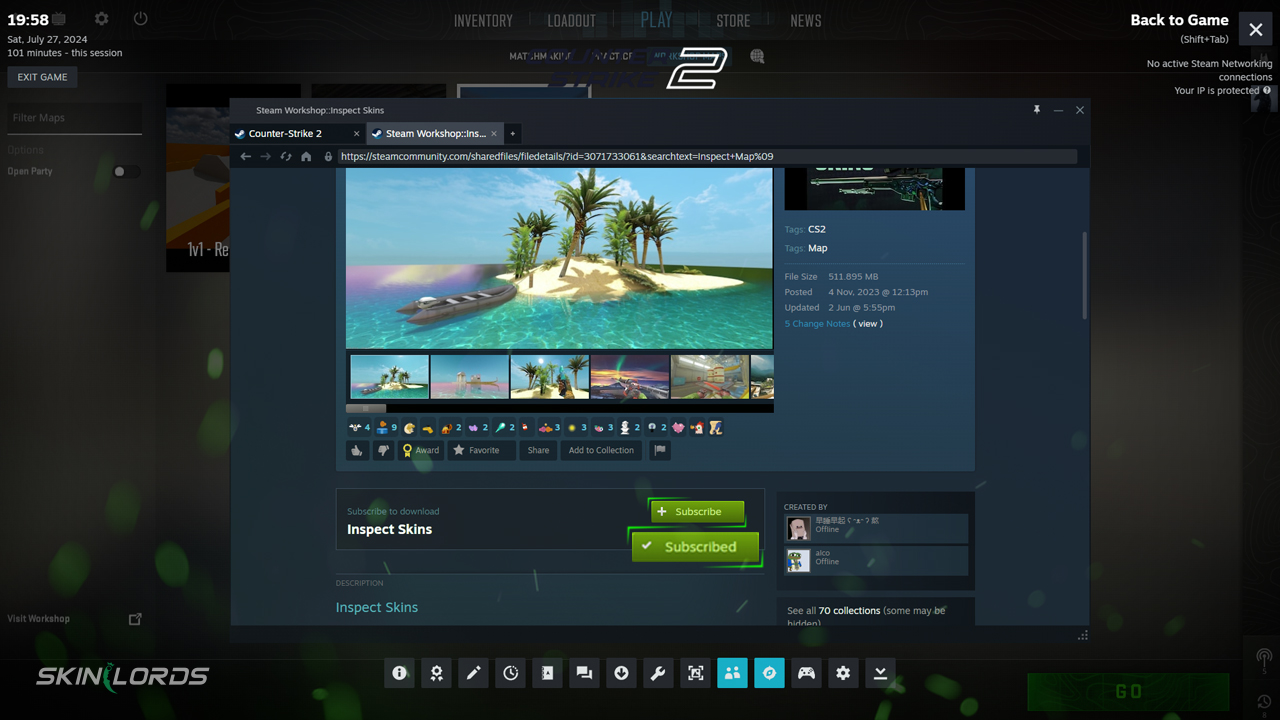 workshop map profile on steam