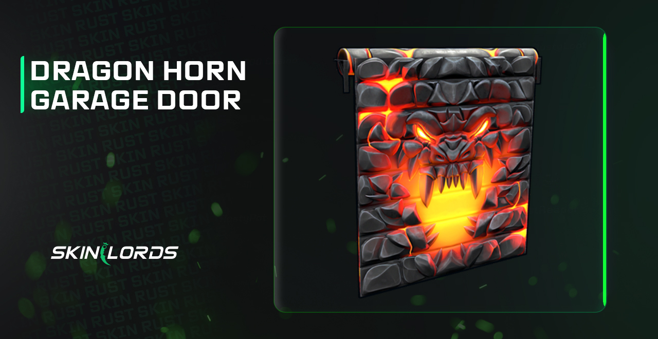 rust dragon horn garage door