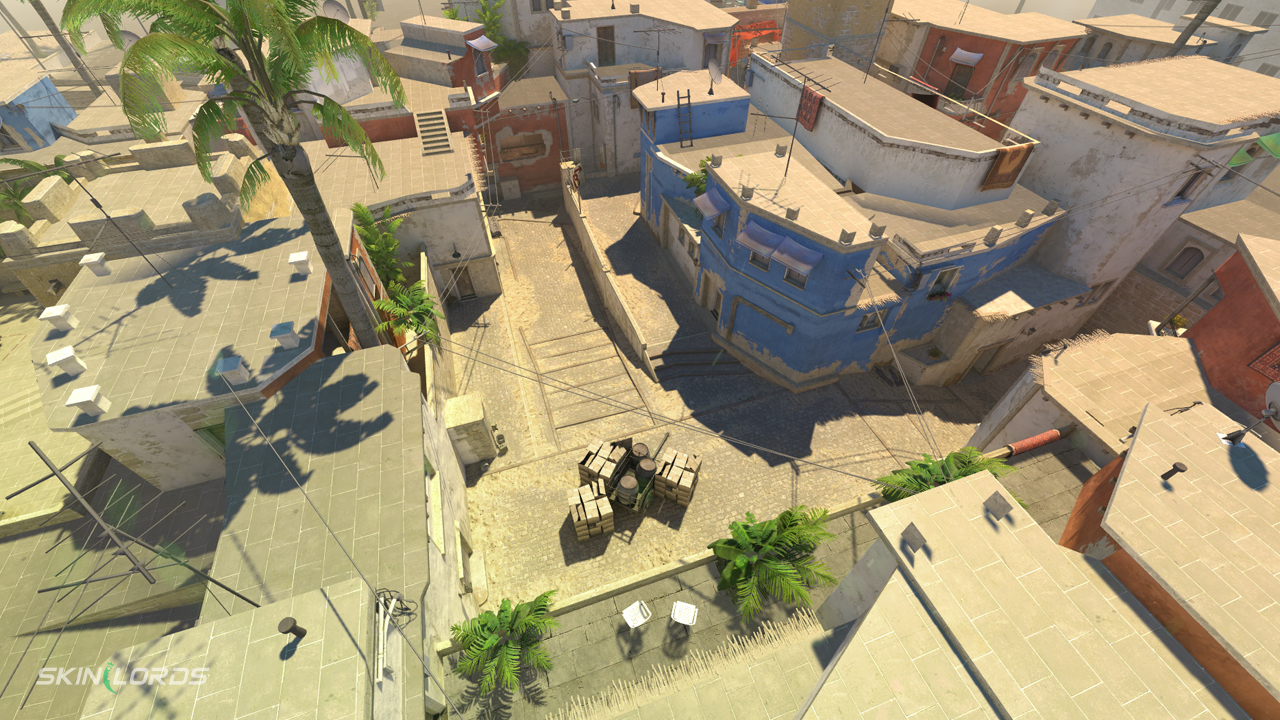 cs2 mirage mid overlooking nest and short
