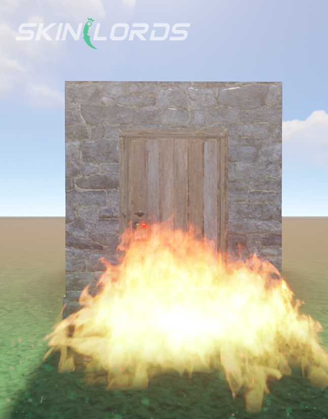 rust wooden doors