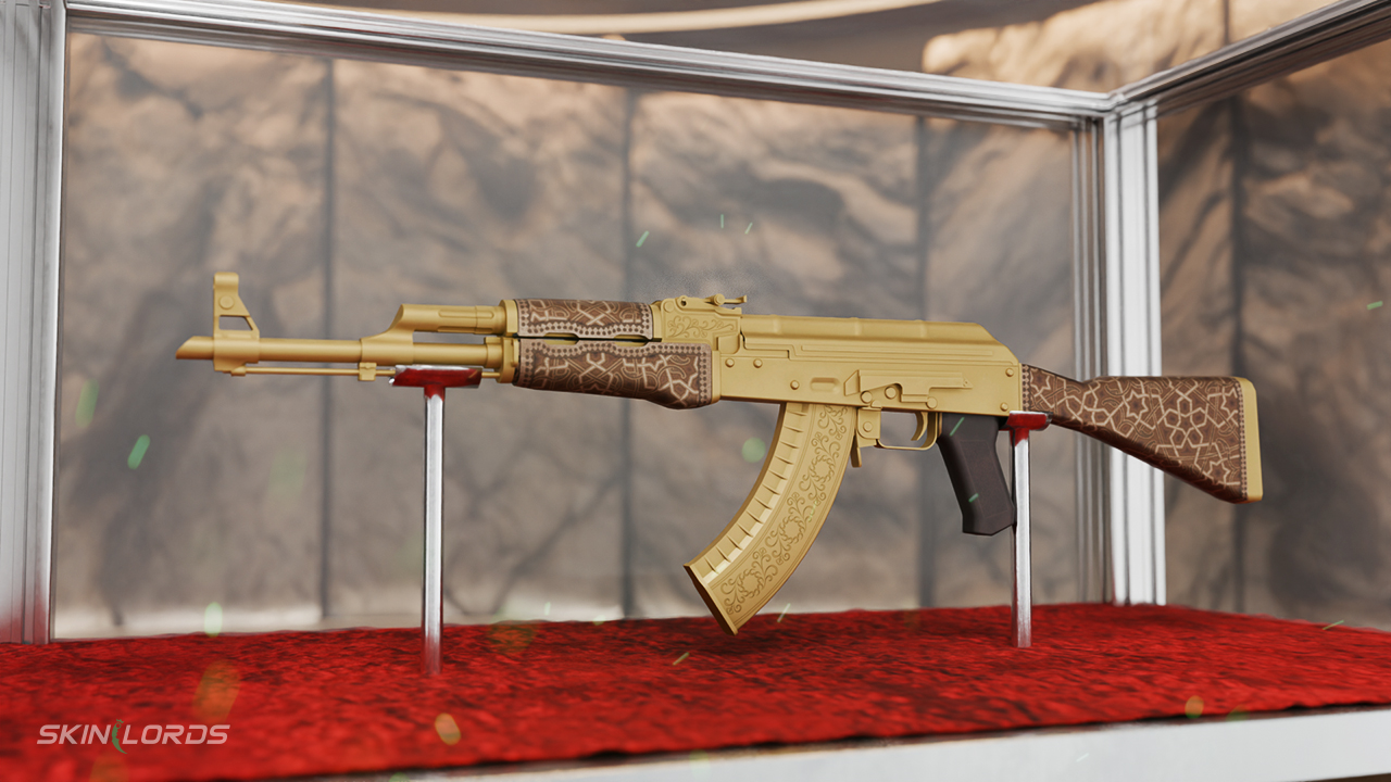 cs2 ak47 gold arabesque