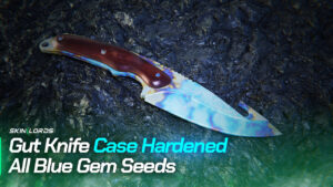 Gut Knife Case Hardened | All Blue Gem Seeds