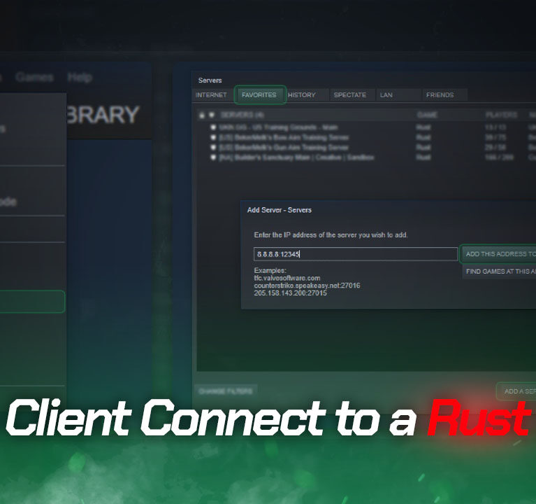 How to Client Connect to a Rust Server