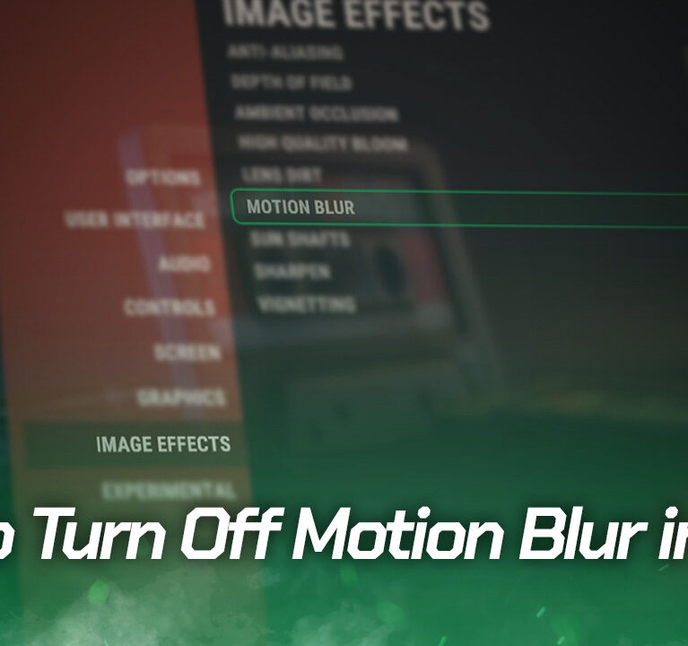 How to Turn Off Motion Blur in Rust