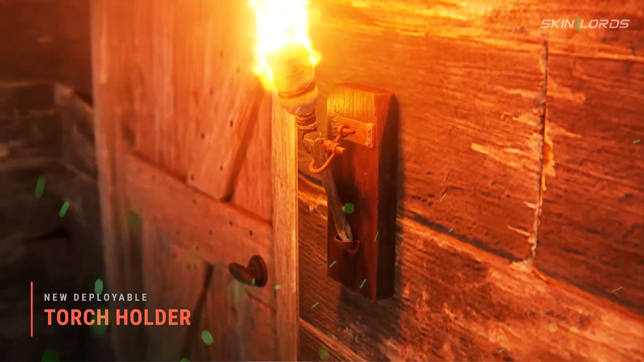 rust torch holder
