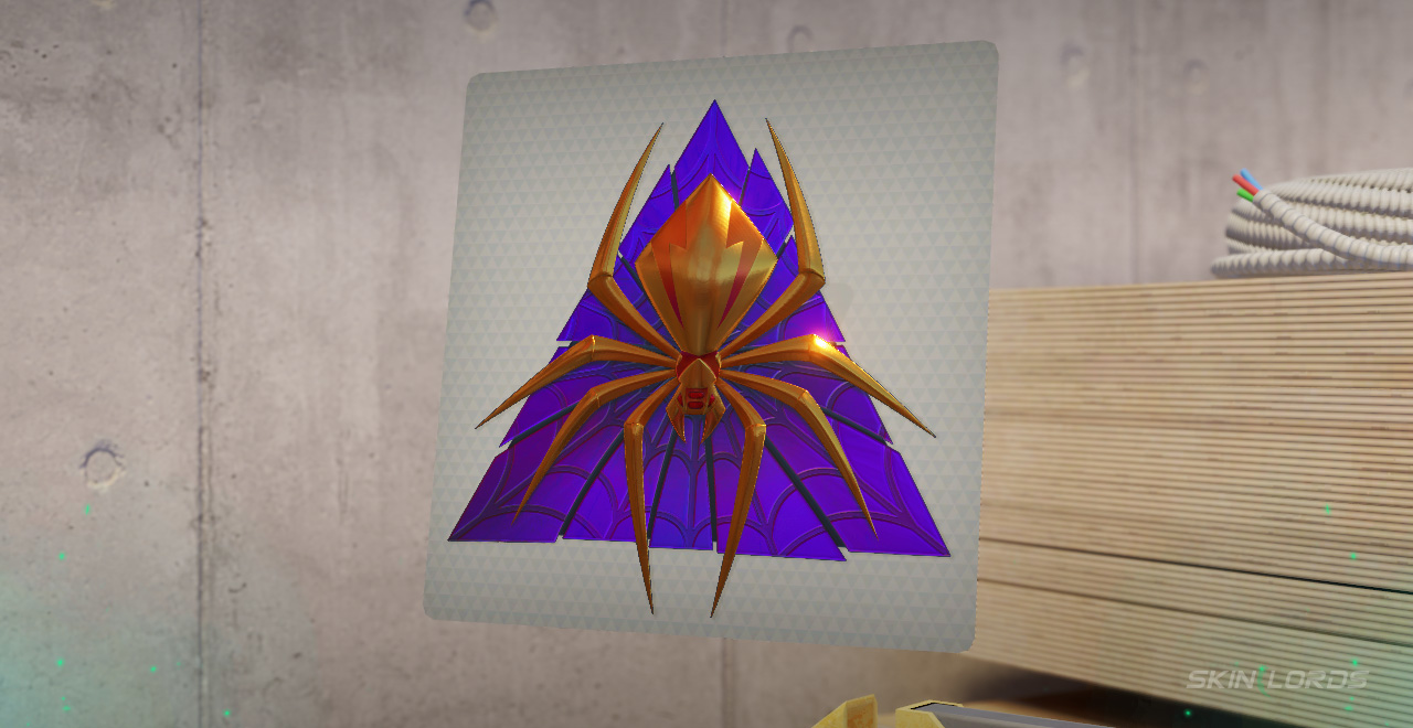 Gold Web (Foil) purple cs2 sticker