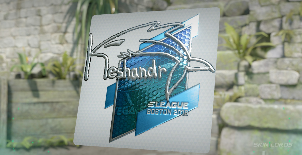 Keshandr (Foil) Boston 2018 blue cs2 sticker