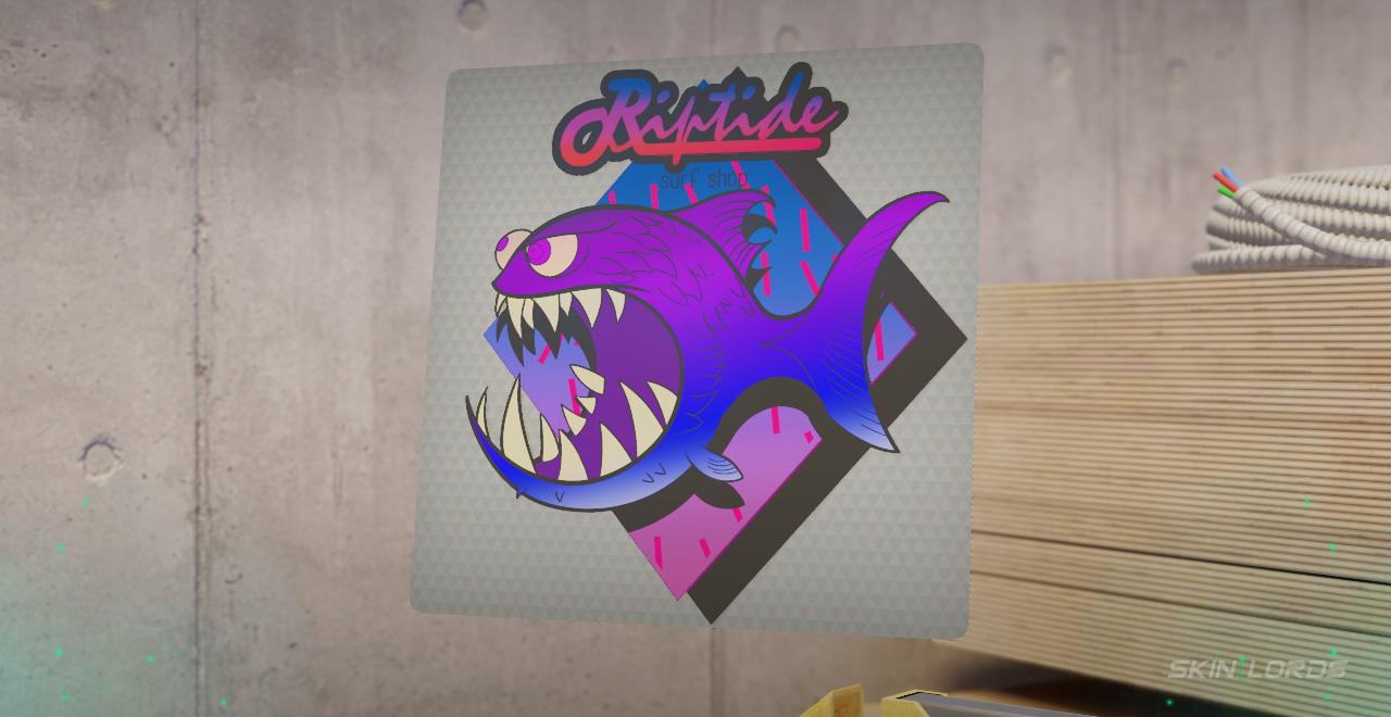 Purple Jaggyfish purple cs2 sticker