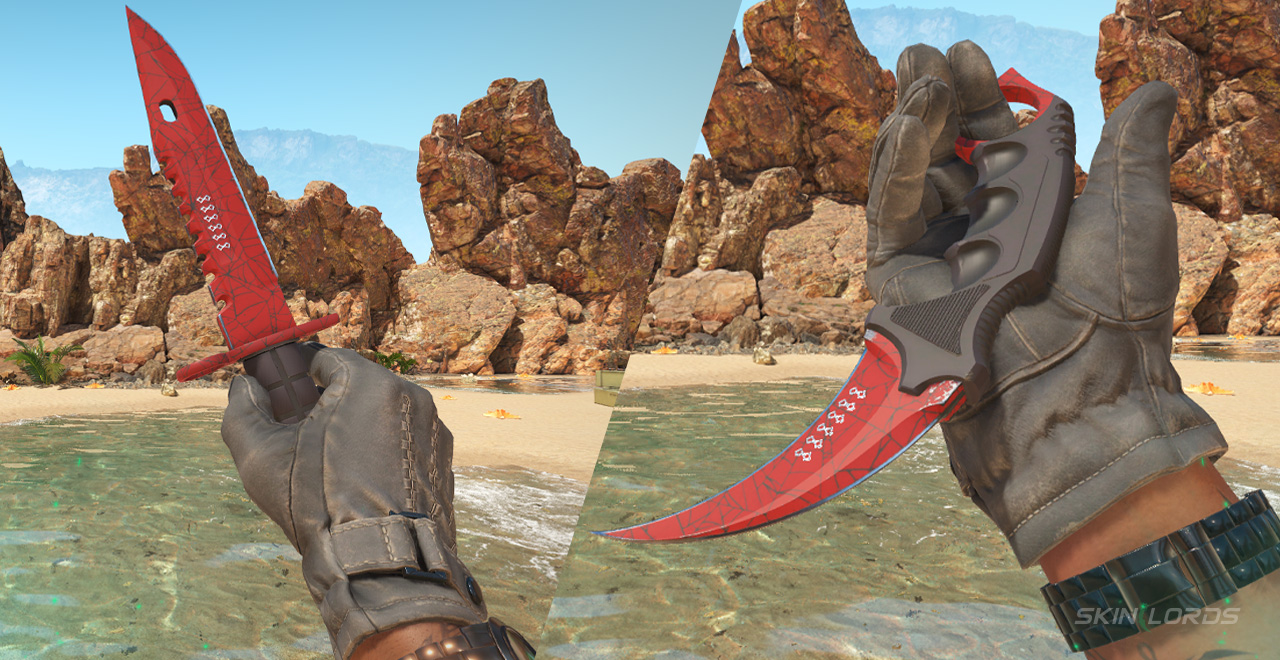 st4ck inventory stattrak m9 bayonet crimson web and stattrak karambit crimson web