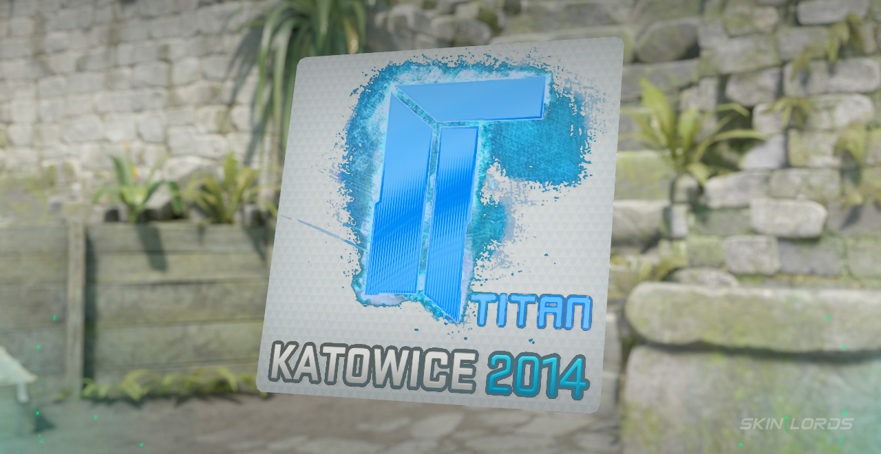 Titan (Holo) Katowice 2014 blue cs2 sticker