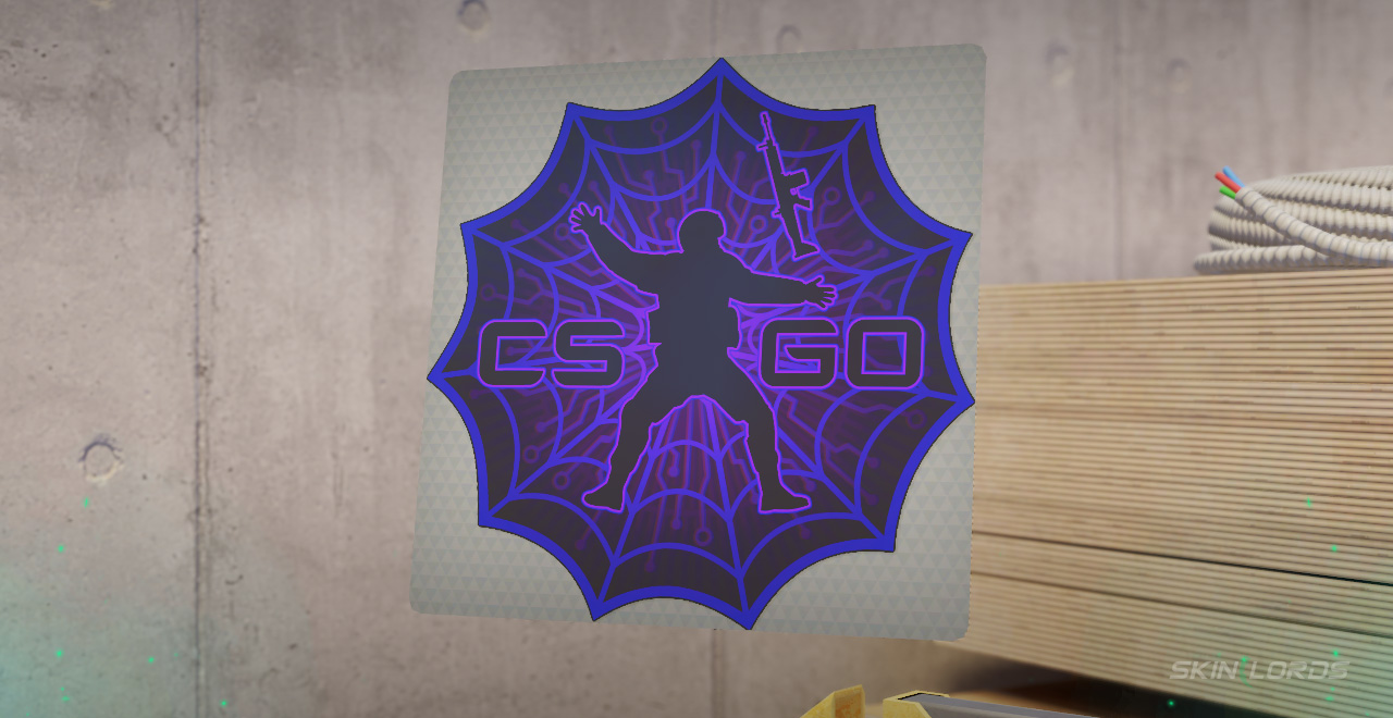 Web Stuck purple cs2 sticker