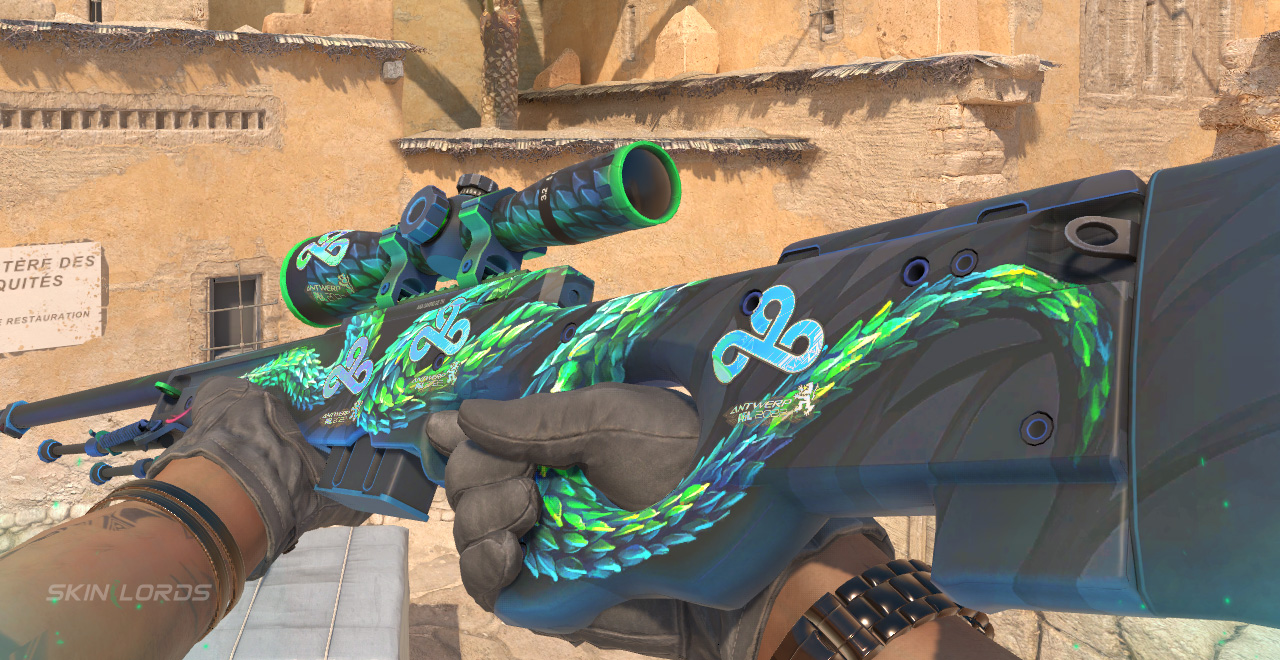 AWP Atheris + 4x Cloud9 (Holo) Antwerp 2022 Major Craft