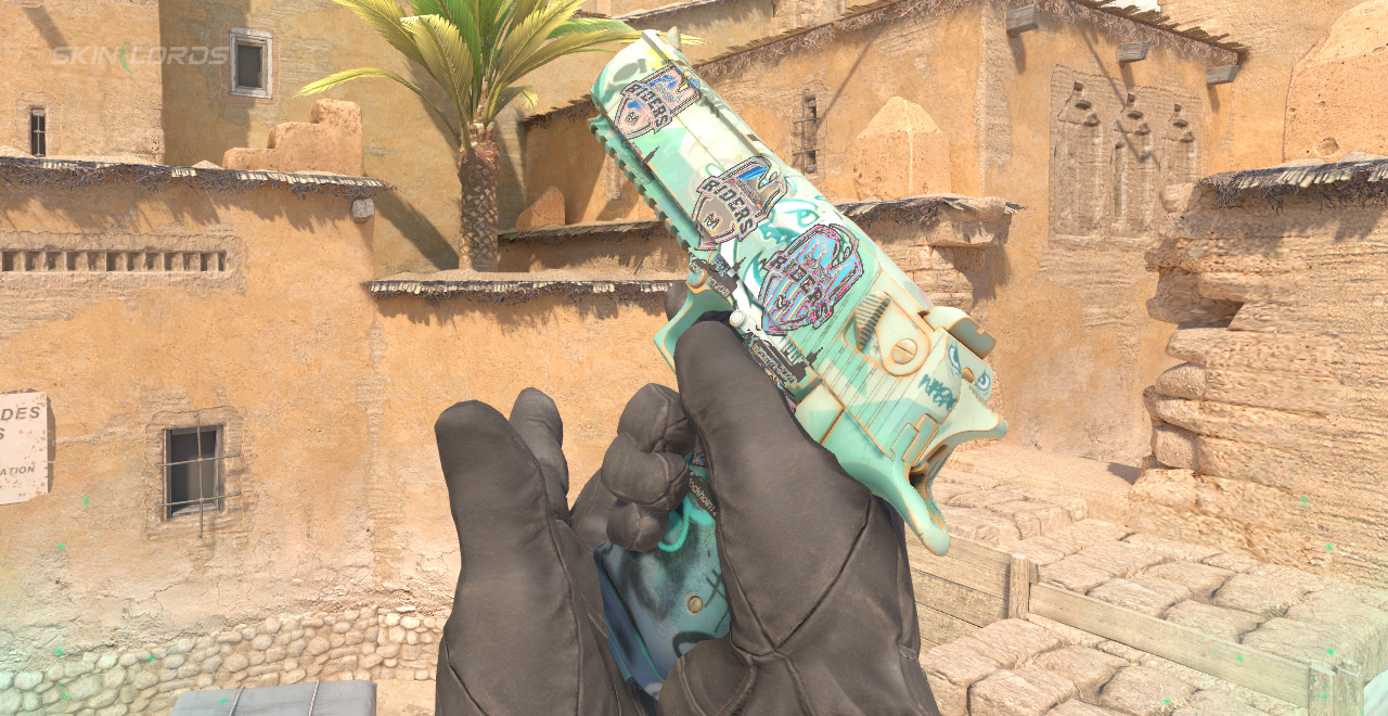 Desert Eagle Tilted + 4x Movistar Riders (Holo) Stockholm 2021 Sticker Craft