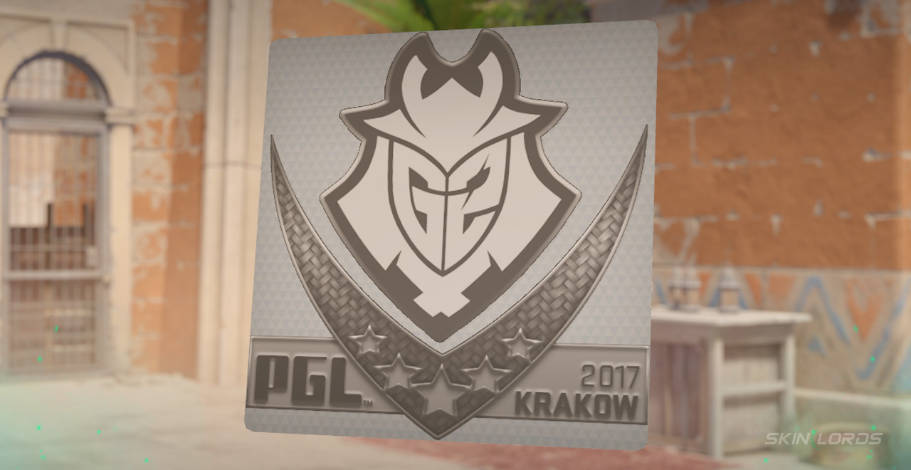 G2 Esports Krakow 2017 white cs2 sticker