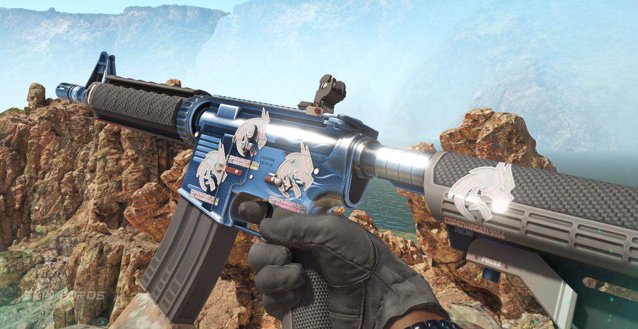 M4A4 Magnesium + 4x Team Spirit (Holo) Copenhagen 2024