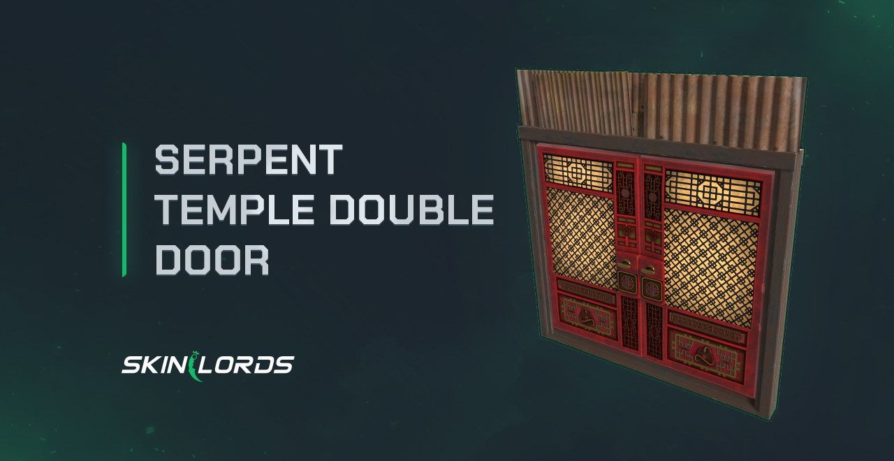 Serpent Temple Double Door rust