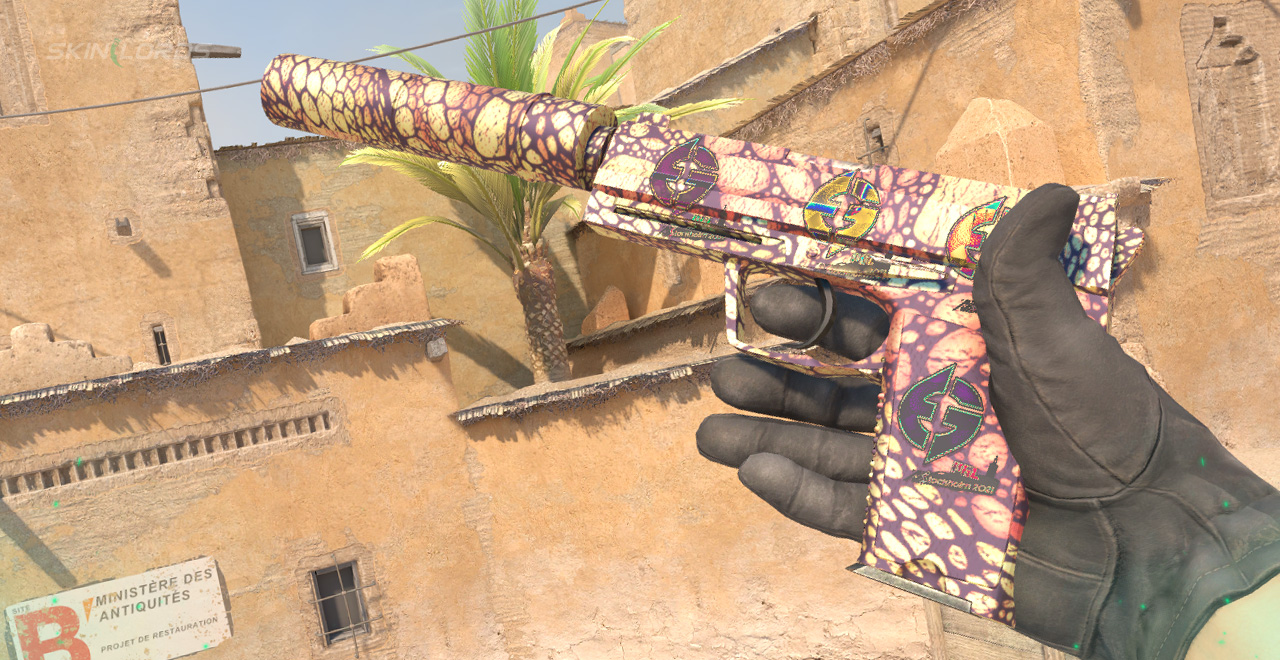 USP-S Orange Anolis + 4x Evil Geniuses (Holo) Stockholm 2021 Sticker Craft