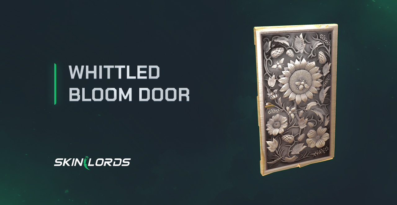 Whittled Bloom Door rust