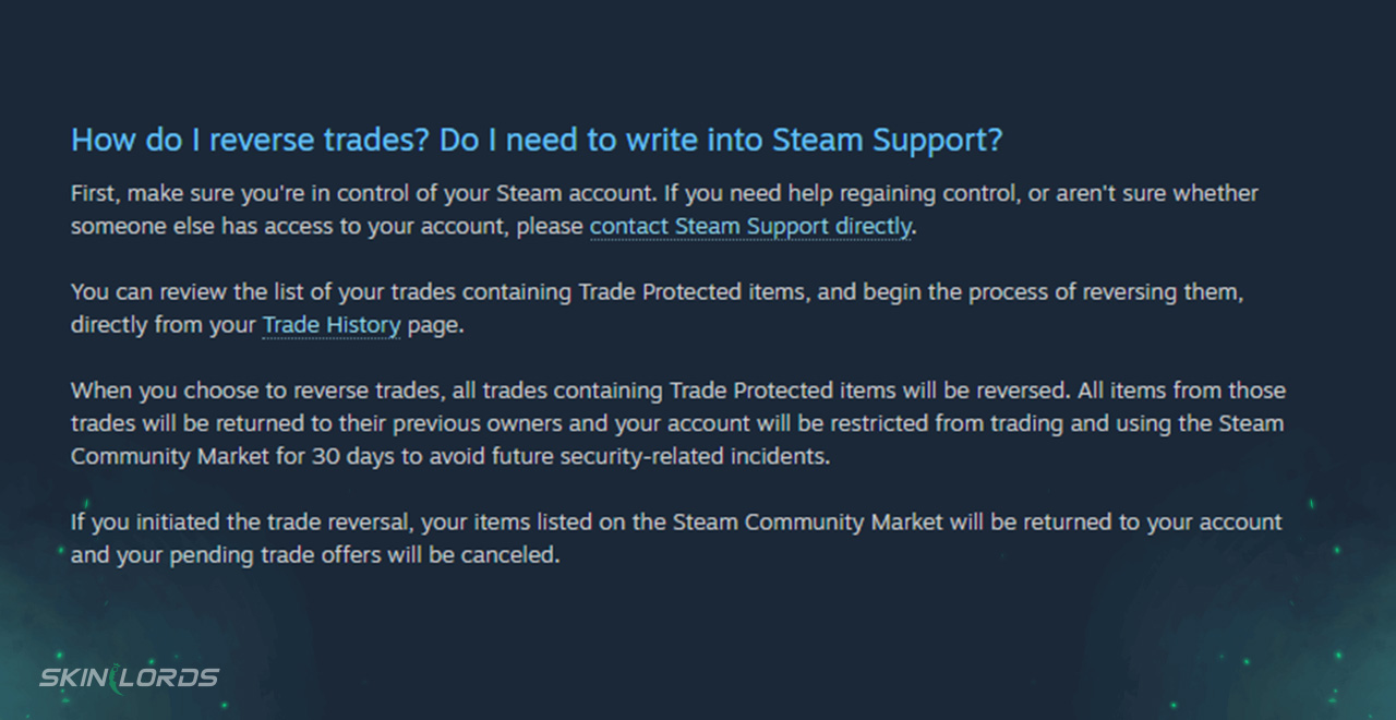 CS2 Trade Reversals Valve Introduces Trade Protection in CS2 Trade
