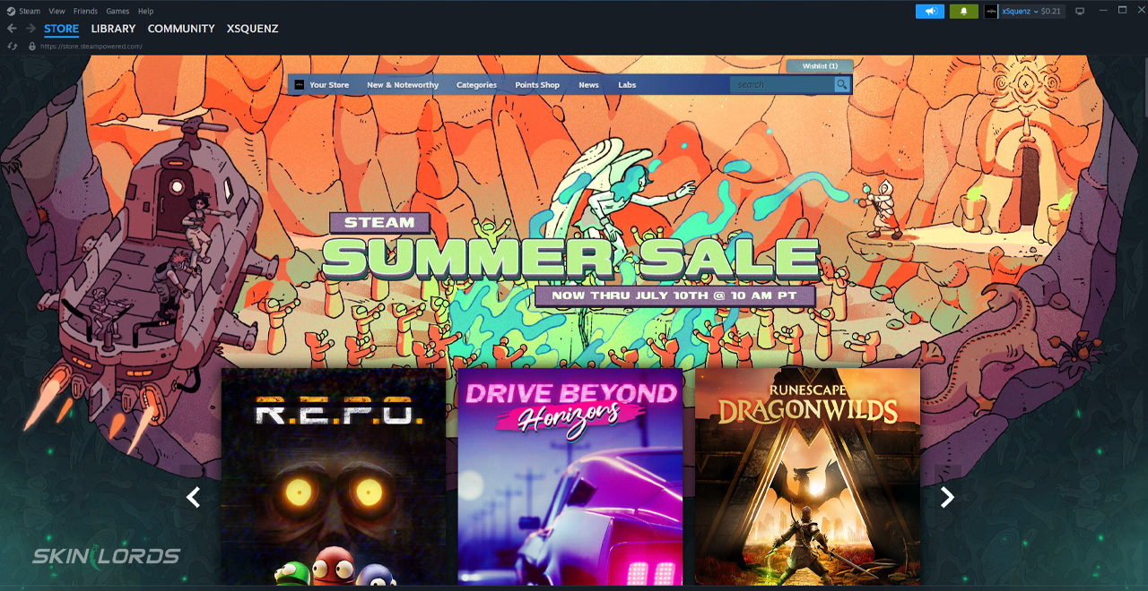 gift a steam game step 1