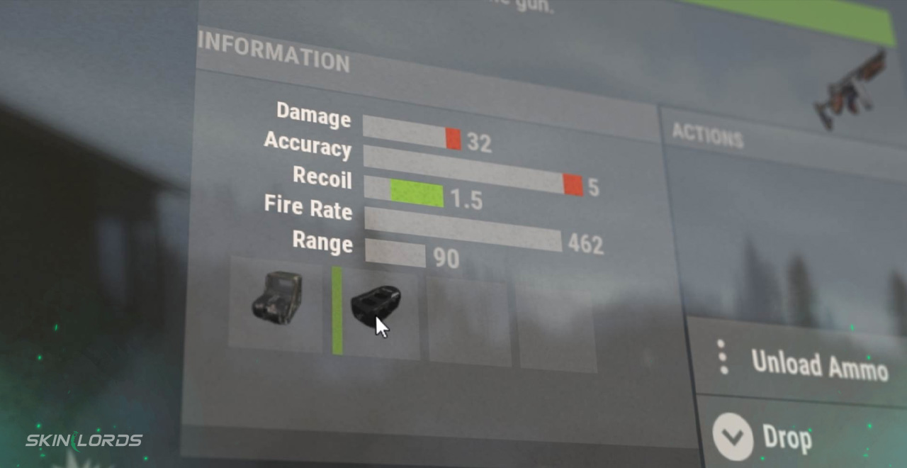 rust dynamic weapon stats