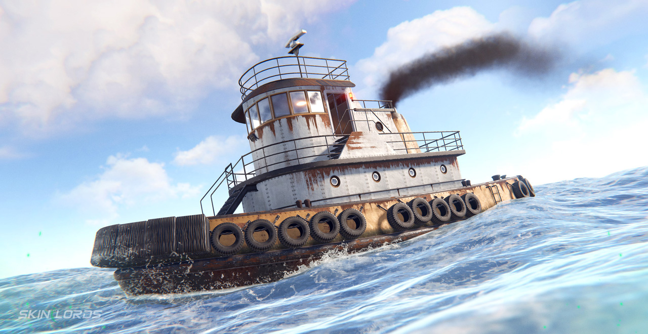 rust tugboat horn