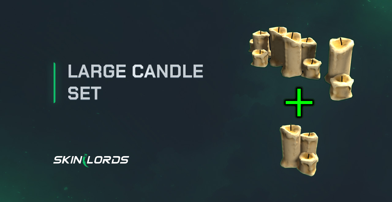 Large Candle Set rust halloween store