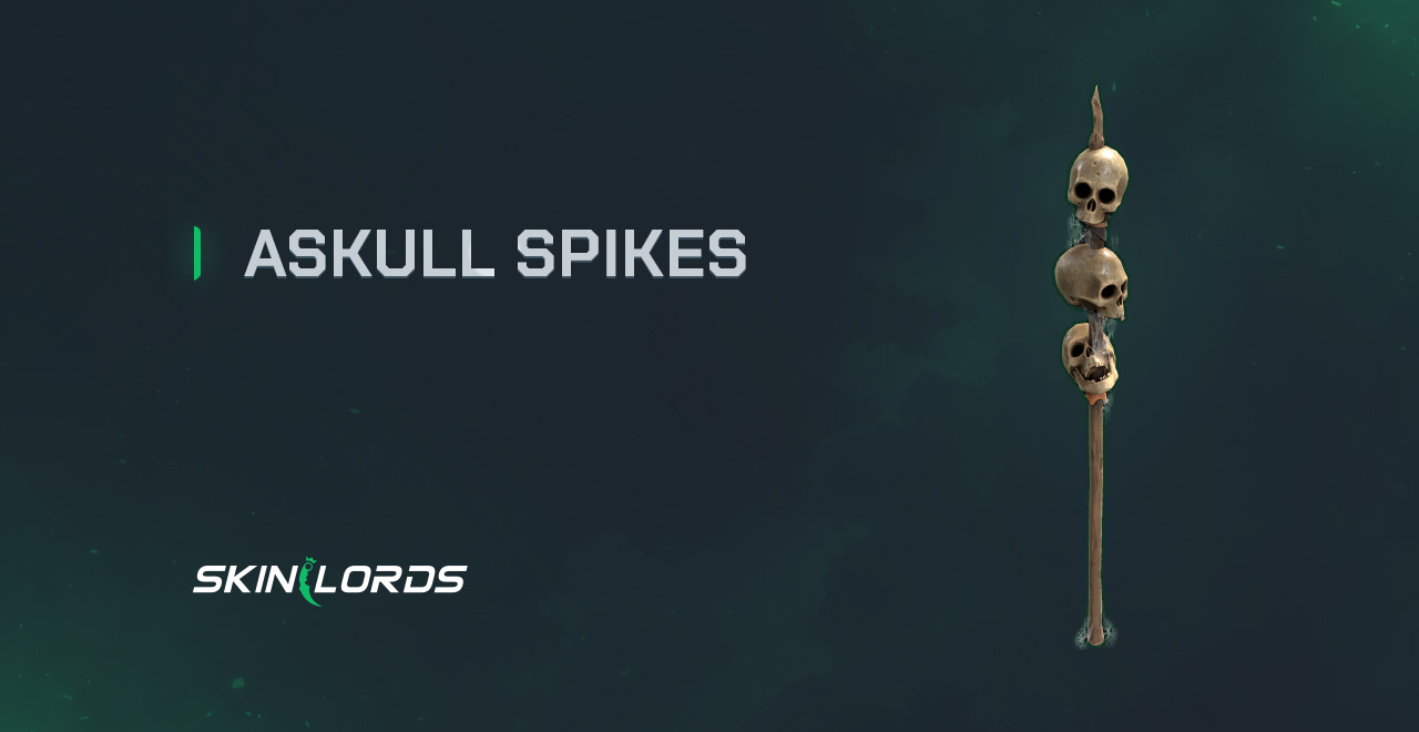 Skull Spikes rust halloween store