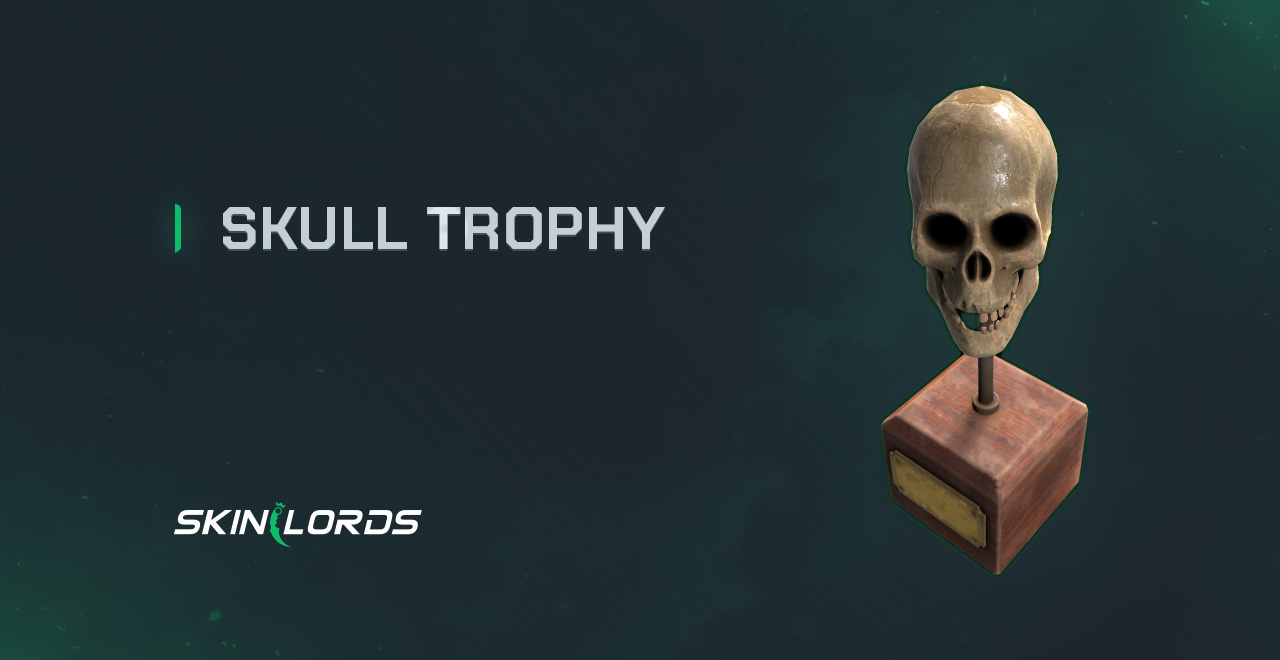 Skull Trophy rust halloween store