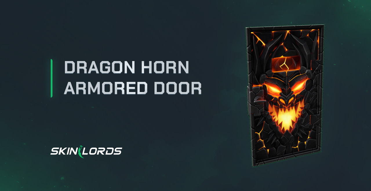 Dragon Horn Armored Door rust skin in the rust item store