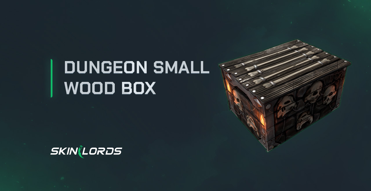 Dungeon Small Wood Box rust skin in the rust item store