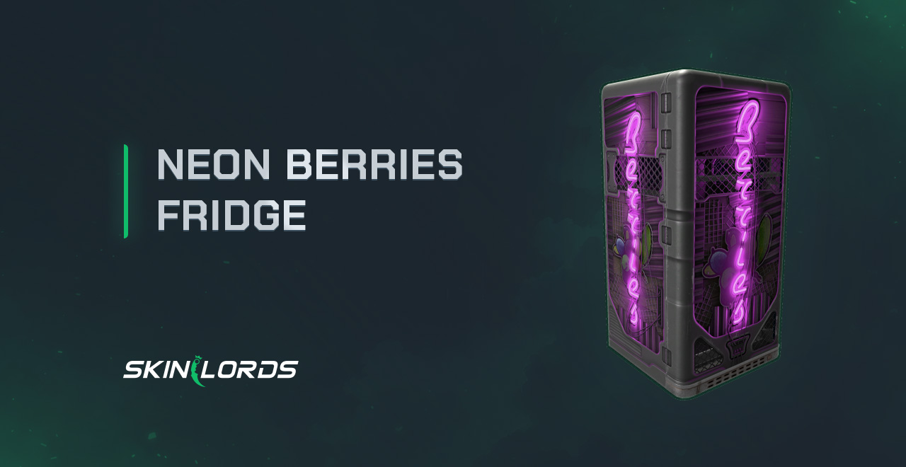 Neon Berries Fridge rust skin in the rust item store
