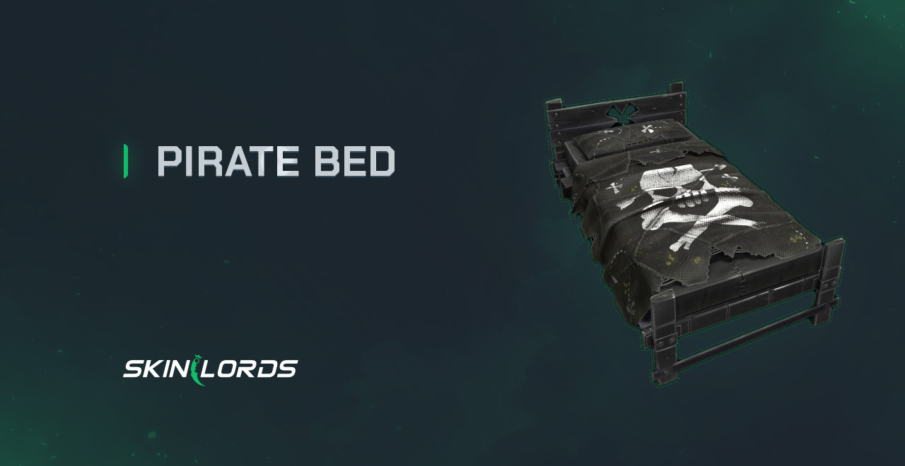 Pirate Bed rust skin in the rust item store
