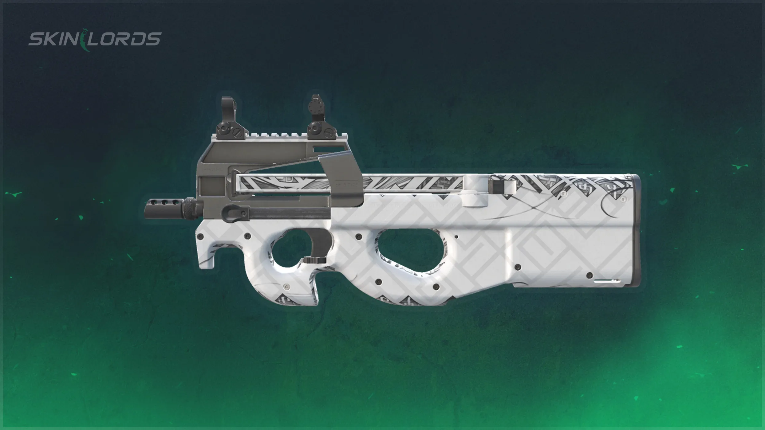 Best CS2 P90 Aeolian Light White Gem Patterns - SkinLords
